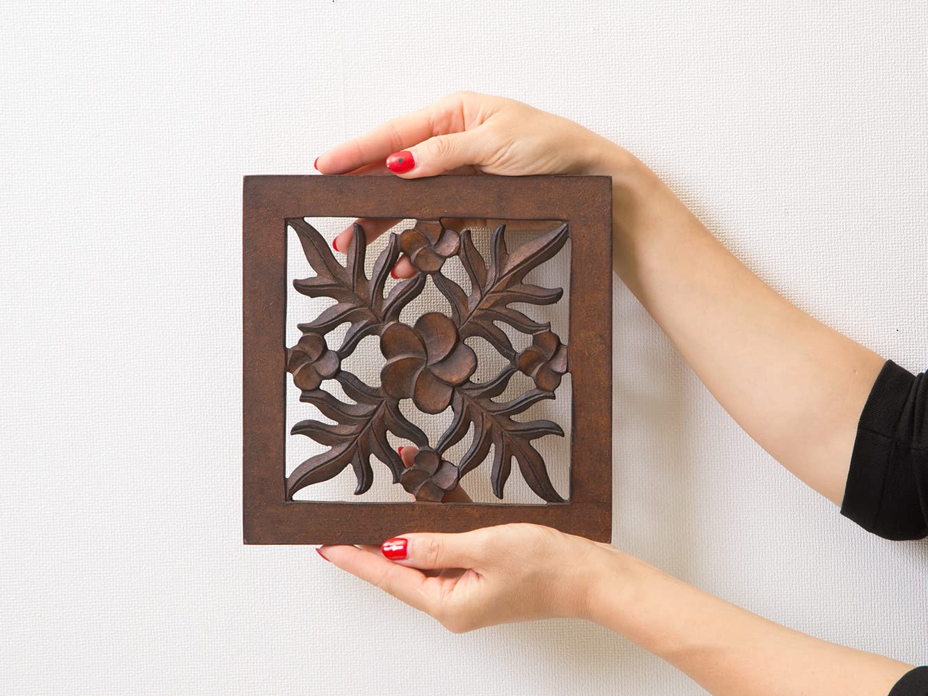 Amazon.co.jp: 51526 アジアン雑貨 フラワーMDFアートパネル